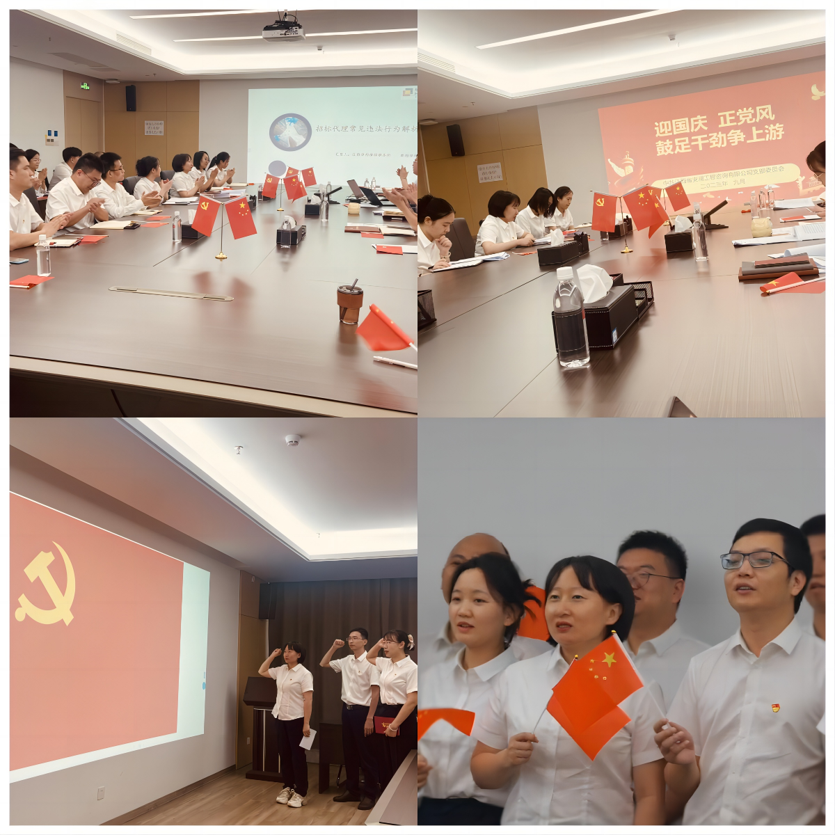 安澜党支部召开“迎国庆正党风 鼓足干劲争上游”主题党日活动